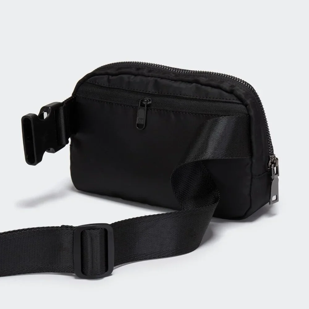 💫 Men Black Adjustable Strap Pander FannyPack Fashion Waist Belt Crossbody Bag